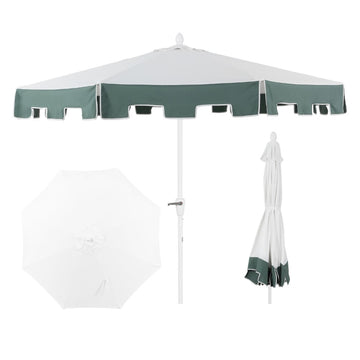 Baiona 9 ft. Classic MidCentury Market Patio Umbrella - JONATHAN Y